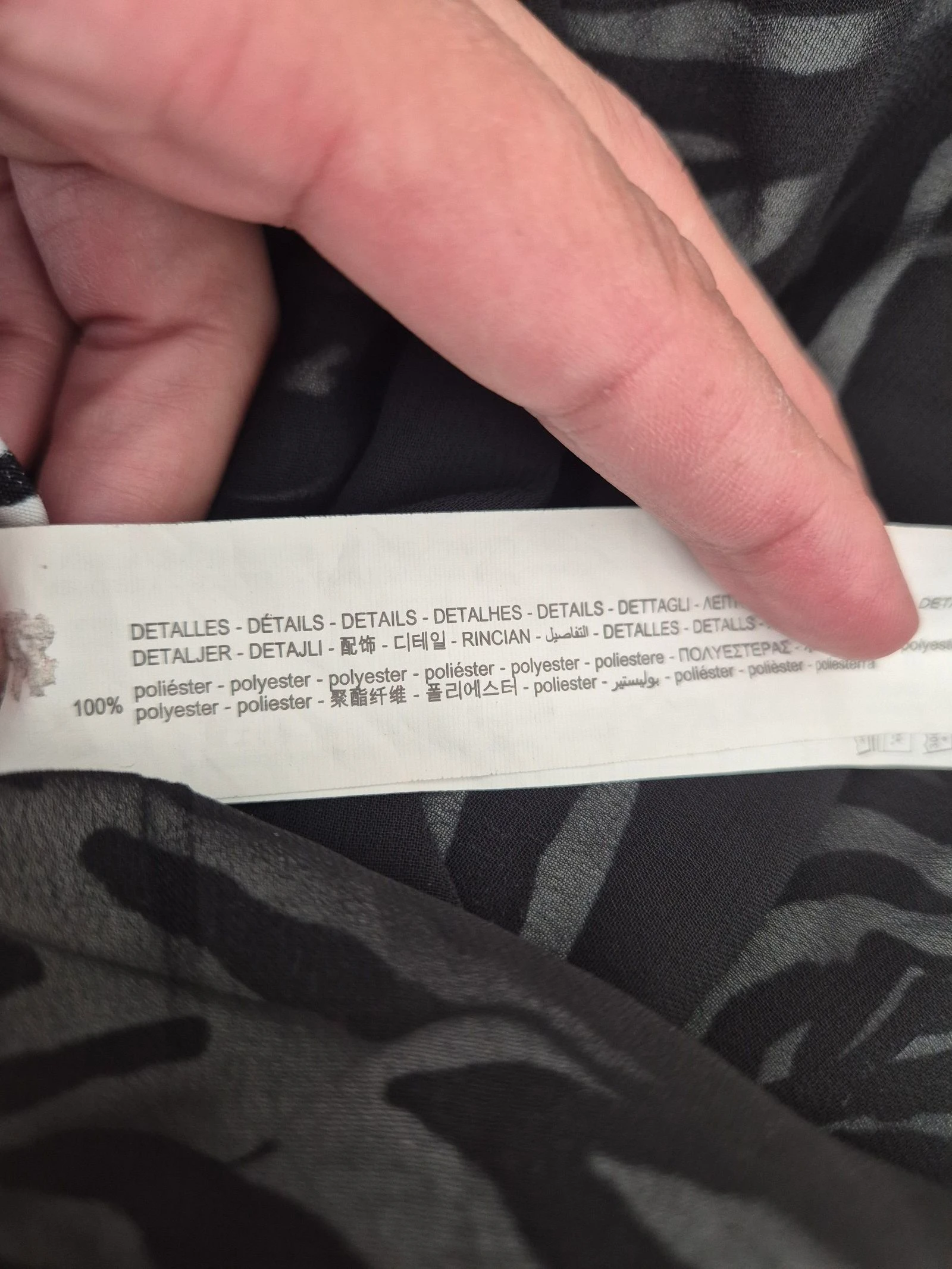 ZARA Robe túnica listrada preta e branca feminina tamanho 38 M mangas 3/4 fluida com babado estampa animal – photo 8